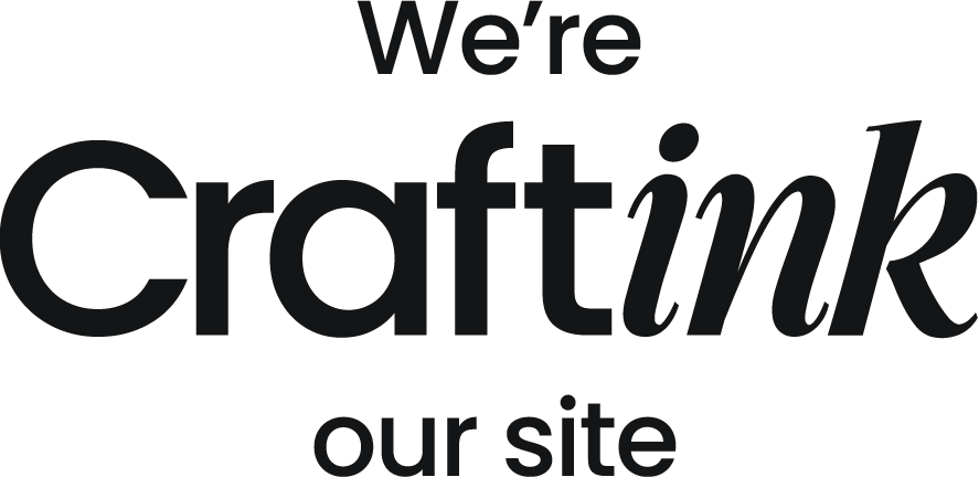 We're Craftink our site